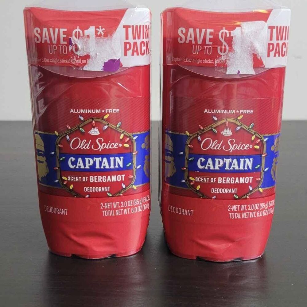 2× twin packs old spice deodorants